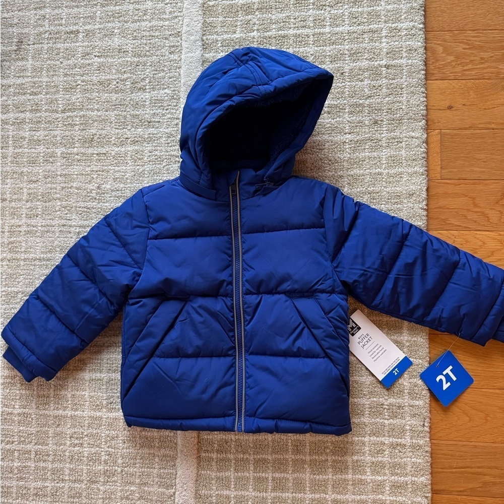 Kids Blue Puffer Jacket